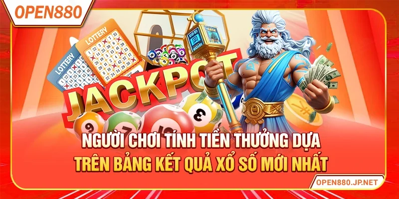 Người chơi tính tiền thưởng dựa trên bảng kết quả xổ số mới nhất