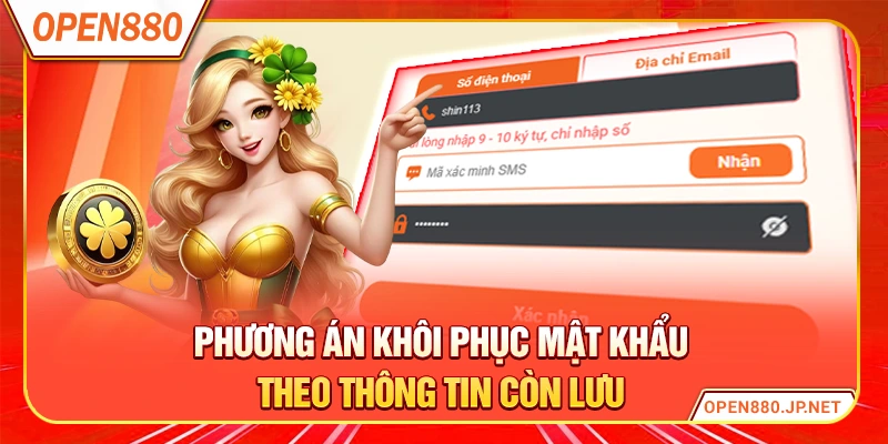 Phương án khôi phục mật khẩu theo thông tin còn lưu