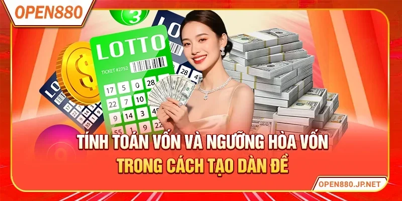 Tính toán vốn và ngưỡng hòa vốn trong cách tạo dàn đề